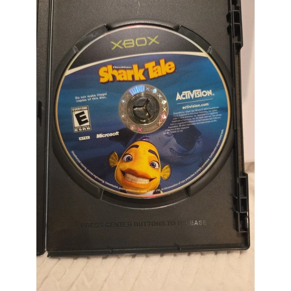 Shark‎ Tale Tail Dreamworks Xbox Tested Game and Case